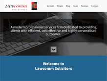 Tablet Screenshot of lawcomm.co.uk